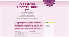 Desktop Screenshot of carandvanrecovery.com